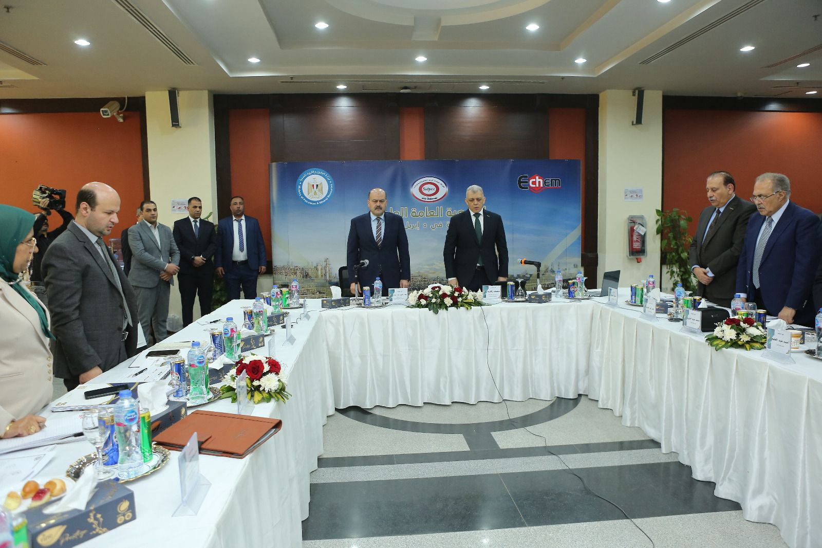 أعضاء عمومية سيدبك يقفون دقيقة حداد على روح الشهيد حسام صادق